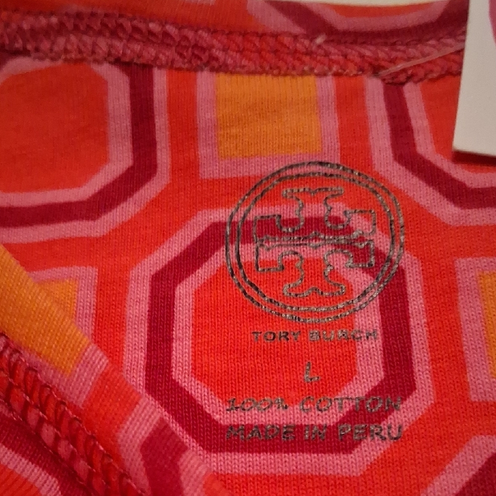 Geometric Patterned Tory Burch Tee - image 4